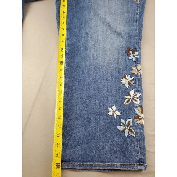 Driftwood Womens Jeans W40 L24 Petite Royce Straight Ankle  Indigo Detached - Picture 11 of 15